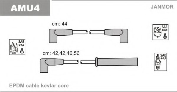 JANMOR AMU4 Ignition Cable Kit
